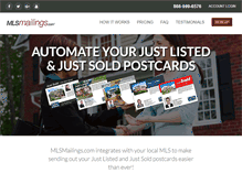 Tablet Screenshot of mlsmailings.com